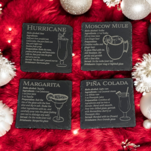 Drink Recipe Coaster Set