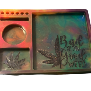 Bad Bitch Good Weed Rolling Tray