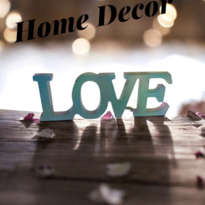 Glow in the dark Love home decor