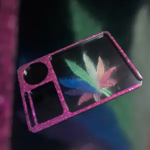 Large Cannabis Leaf Rolling Tray