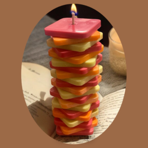 Stacked Body Safe, Low Temp Burn, Massage Oil Candle