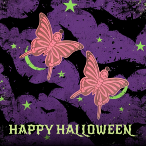 Skeleton Butterfly Earrings