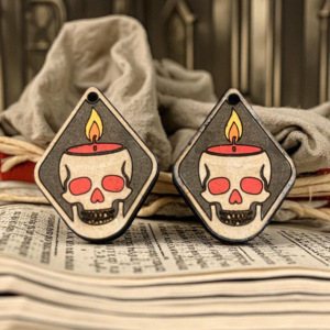 Skull Candle Earrings