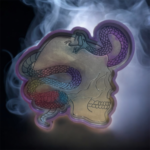 Snake and Skull Decorative Tray