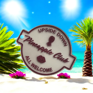 Upside Down Pineapple Club Keychain