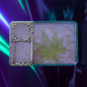 Large Cannabis Leaf Rolling Tray