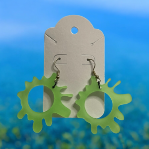 Glow in the Dark Splatter Earrings