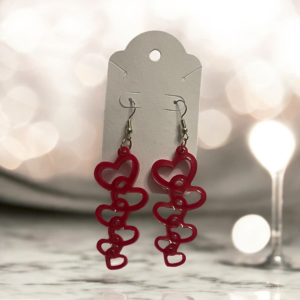 Multi-Heart Dangle Earrings