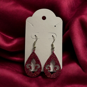 Fleur De Lis Dangle Earrings