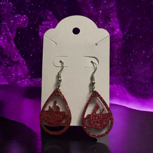 Coffee Cup Dangle Earrings